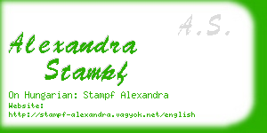 alexandra stampf business card